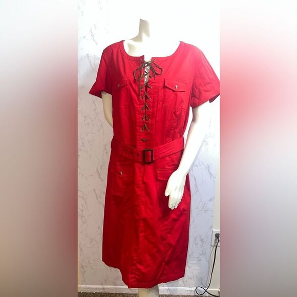 NWOT Ashley Stewart Utility Dress - Picture 1 of 5